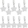 Metal Clip Tablecloth Weights Star Table Cover Weights Stone Table Weights Hangers Tablecloth Pendant for Picnic Dinner Teardrop