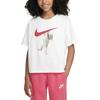 Nike Спортивная одежда Хлопок Мягкая Удобная Свободная Футболка с коротким рукавом Унисекс Топы Белая FZ5538100