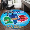 Personalized P-PJ Marks Round Chair Office Rug - Perfect for Mat, Office Chair & More - Ideal Gift for Birthdays and Holidays