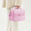 Detachable Strap Lunch Tote Quilted Puffer Lunch Storage Portable Thermal Bag  Beach