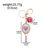 Crystal Tennis Racket Mini Felt Tennis Ball Bag Charm Sports  Backpack Purse Pendant Gift for Women Bag Charm
