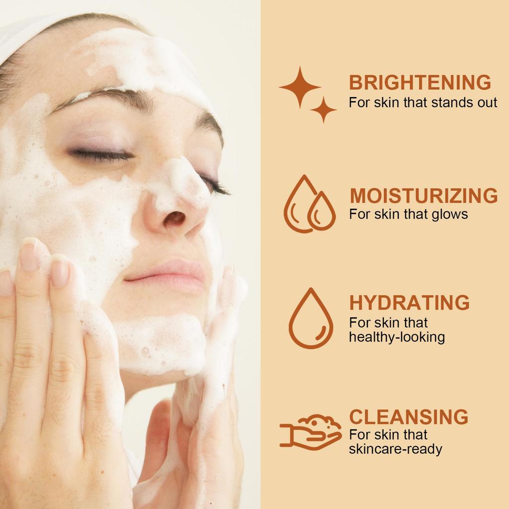 Kojic Acid Soap With Vitamin C and Vitamin E-Deep Cleansing and Nourishing the Skin, Prevents Dryness, and Maintains Softness,100g