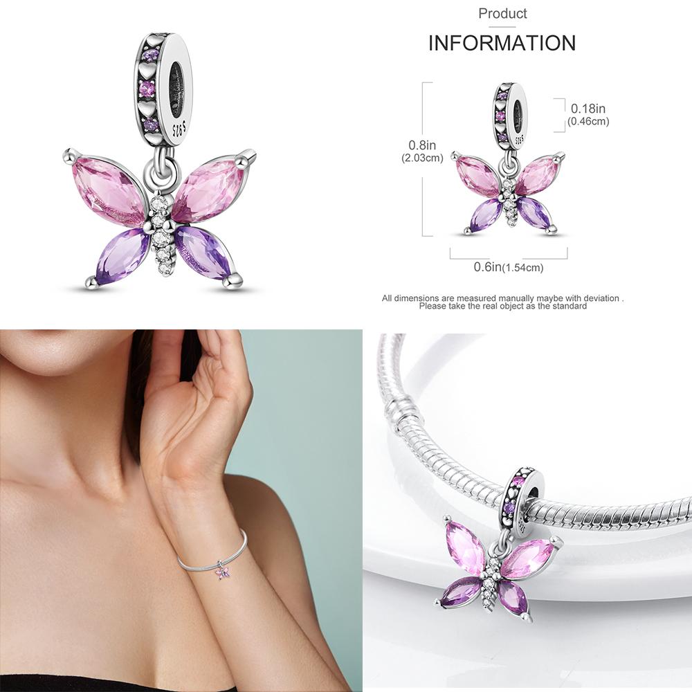 New In 925 Silver Charms Pendant Beads Fit 925 Original Bracelets For Women DIY Birthday Jewelry Gifts