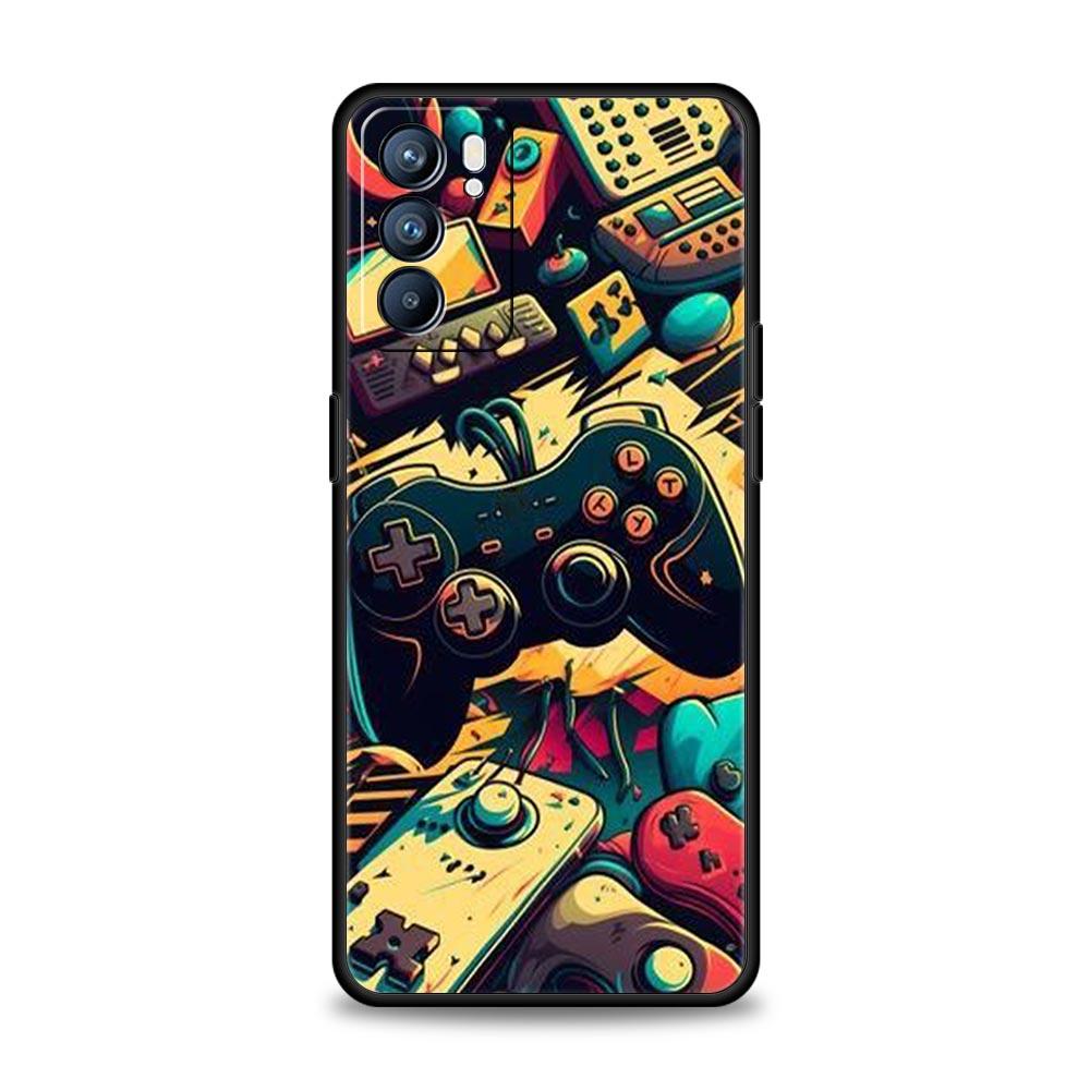 Technology Game Console Phone Case For Oppo Reno 13 12 11 10 7 F Find X5 X6 A98 A80 A79 A78 A57 A54 A31 A17 Pro Soft TPU Cover