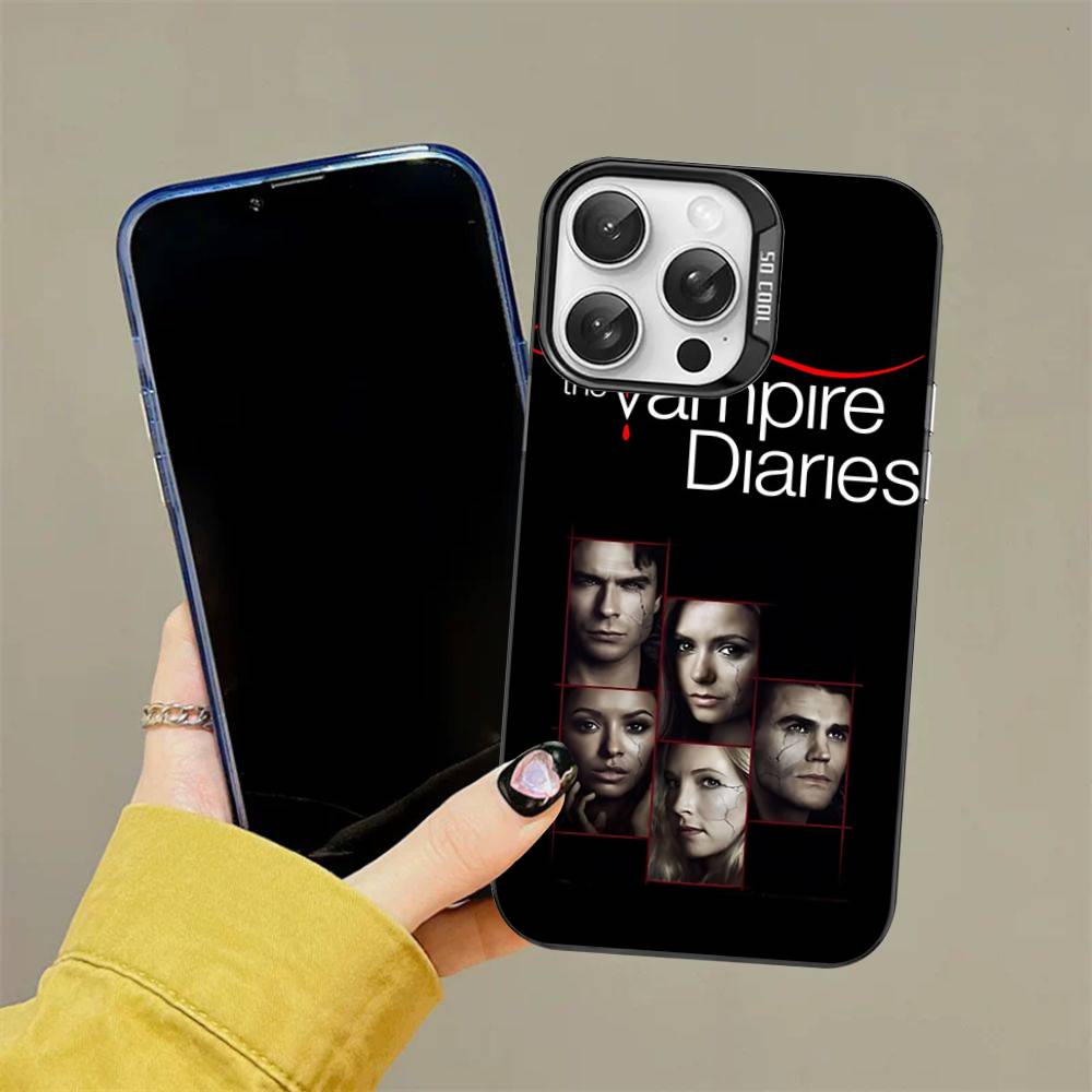 T-The V-Дневники вампира Чехол для телефона Фильм Для iPhone 16 15 14 13 12 11 Pro Max 17 Plus Цветной чехол