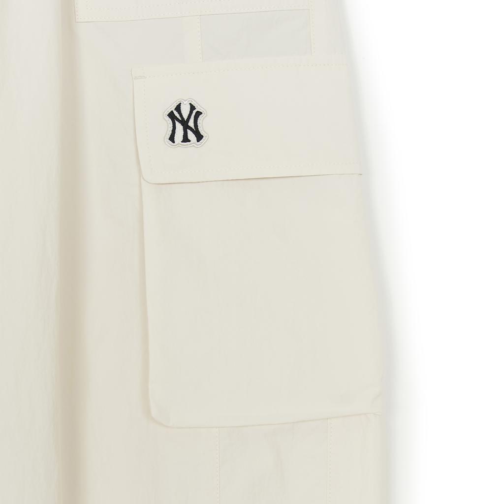 Новые брюки карго MLB New York Yankees Basic Collection SS25 Унисекс Лён Кремовый 3AWPB1153-50CRM