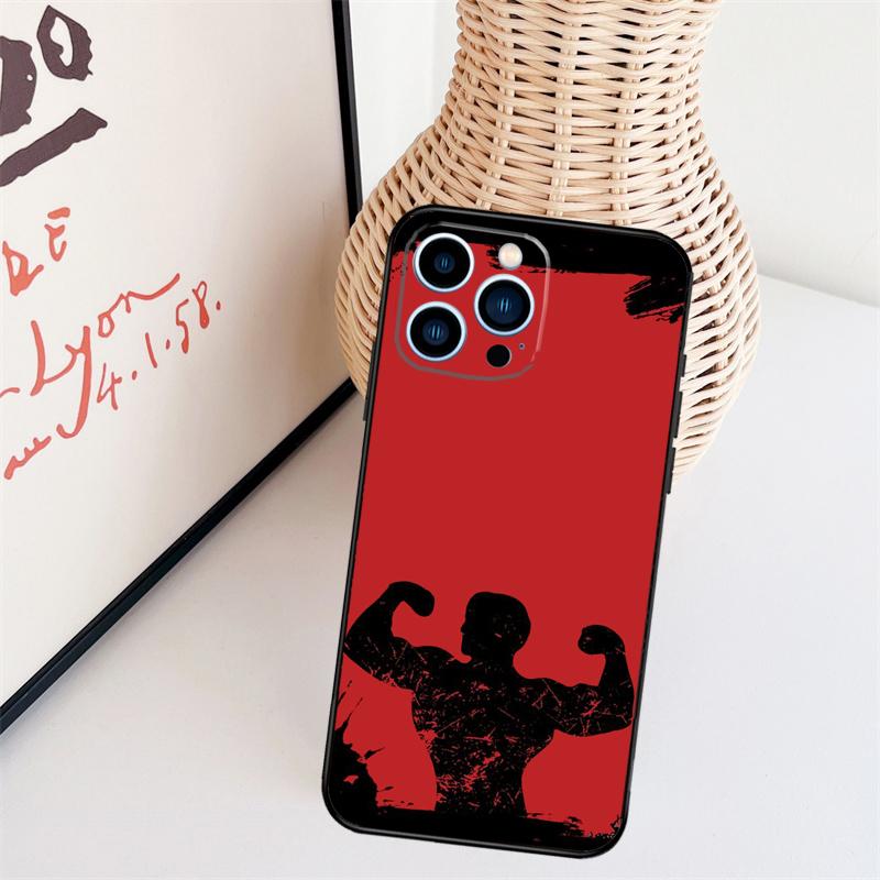 Чехол для телефона Bodybuilding Gym Fitness для iPhone 16 Pro Max 15 14 13 11 12 17 Pro Max mini 15 16 Plus 16e 17 Air