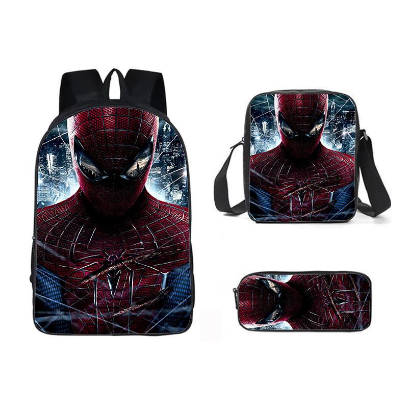 Backpack Three Piece Set Waterresistant Material Kids For