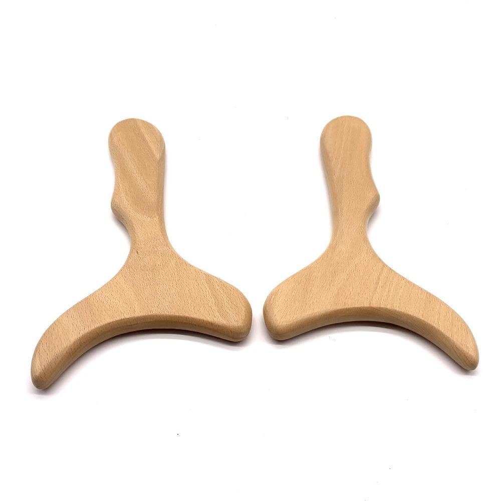 Anti-Cellulite Body Scraper Wood Meridian Massager Massage Device Gua Sha Board Therapy