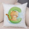 Creative Alphabet Animal Pattern Decorative Pillowcase Home Decor Cushion Pillowcase Bedding