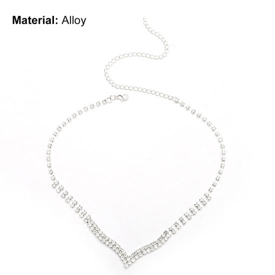 1 компл. женское ожерелье, серьги с кисточками и стразами, ювелирные изделия, изысканный элегантный комплект ювелирных изделий для повседневного ношения