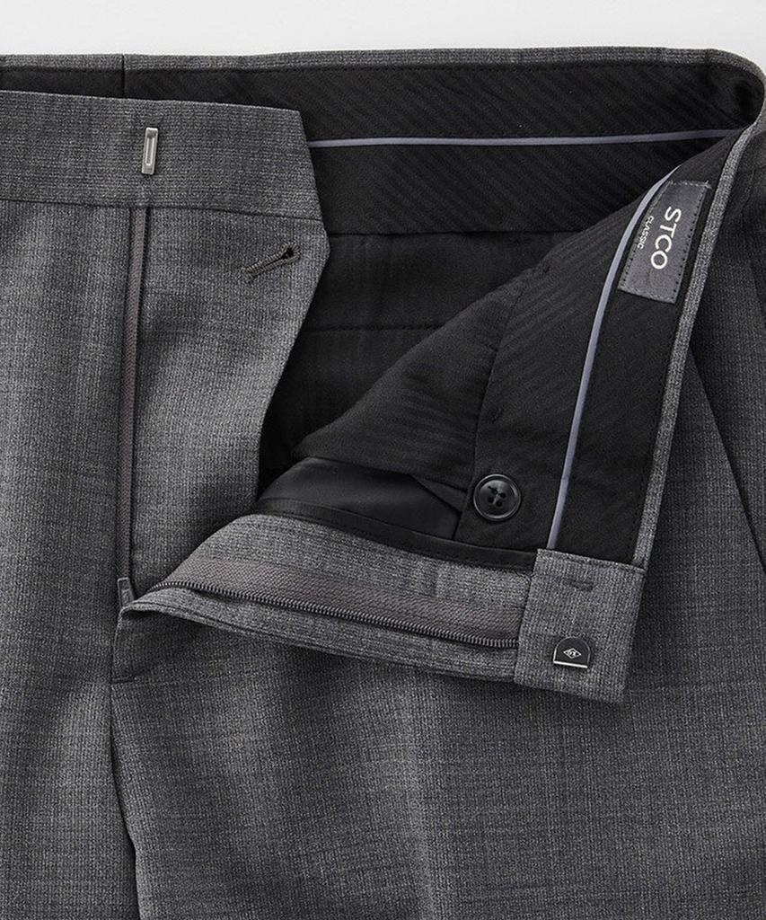 STCO Wool 49% Essential Stretch Pants_Grey (Classic Fit)_Sslvb63Csg