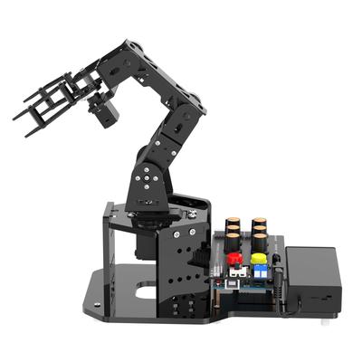 MiniArm Роботизированная рука Arrduino 5DOF/ось Интеллектуальная роботизированная рука с ИИ, Набор для сборки образовательного робота STEM с открытым исходным кодом, Набор для науки/кодирования/программирования (Стартовый комплект)