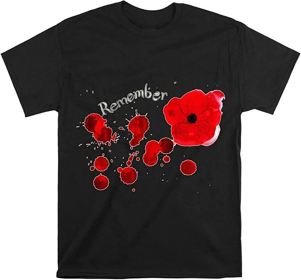 Poppy Day Remembrance British Men T Shirt UK Men T Shirt Men Tshirt