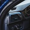 2 шт. автомобильная боковая накладка из углеродного волокна для кондиционера, подходит для BMW 3/4 серии F30 F31 F32 F36-2013-2019