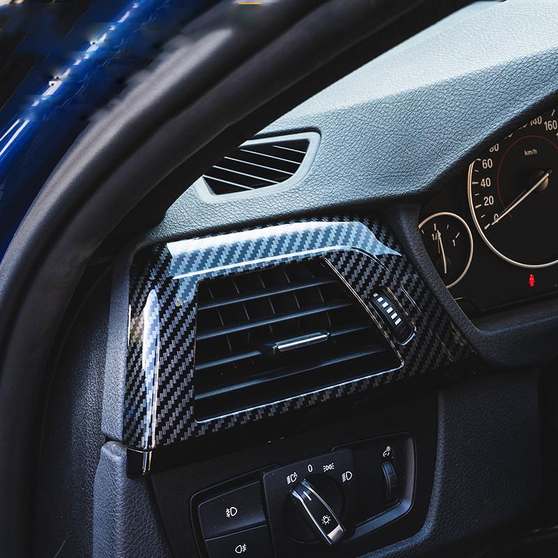 2 шт. автомобильная боковая накладка из углеродного волокна для кондиционера, подходит для BMW 3/4 серии F30 F31 F32 F36-2013-2019