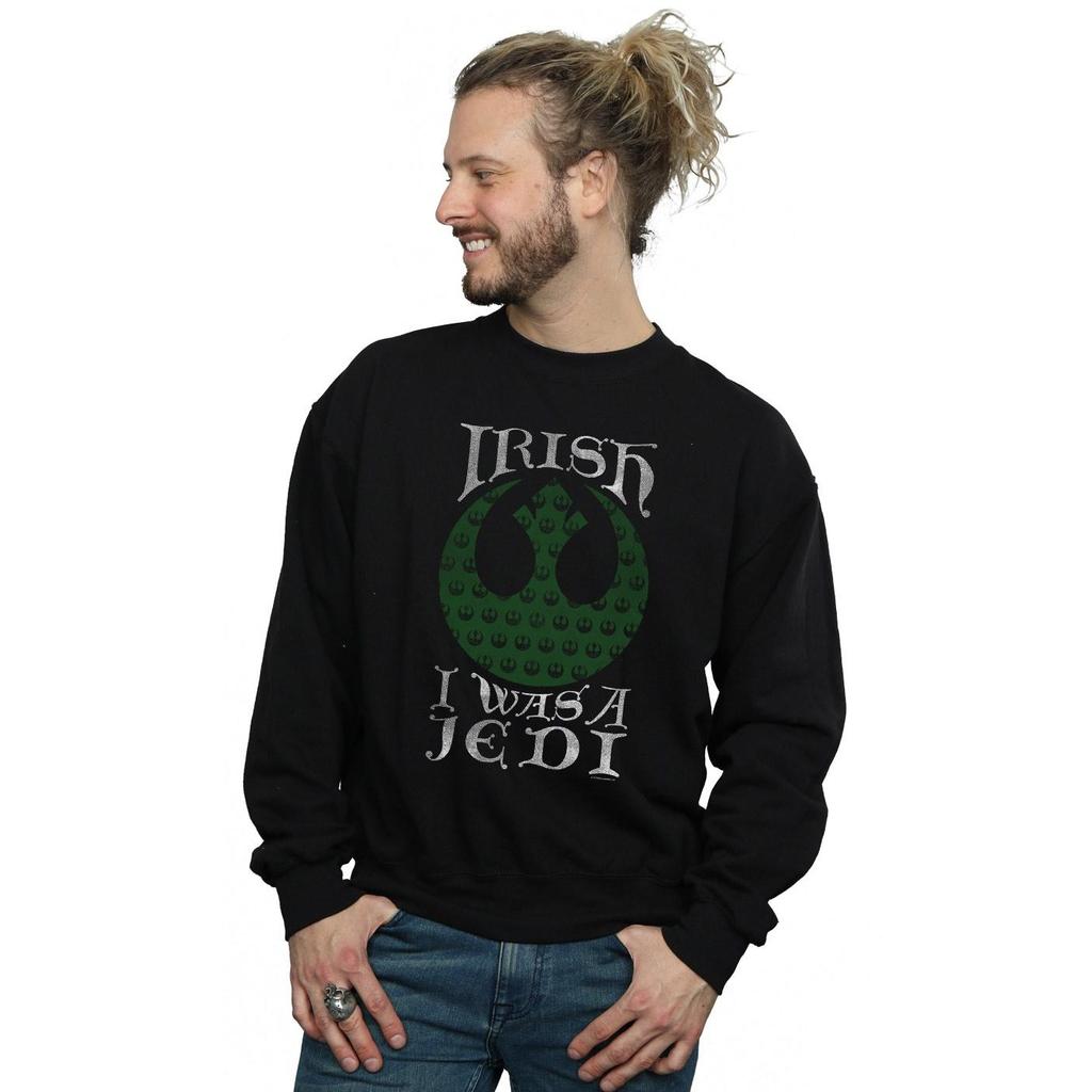 Star Wars Mens Irish I Was A Jedi Sweatshirt