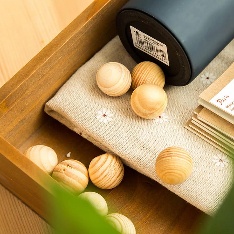 5 шт./пакет, деревянные нафталиновые шарики для борьбы с вредителями, предотвращающие появление плесени, влагостойкие, дегельминтизирующие, ароматные