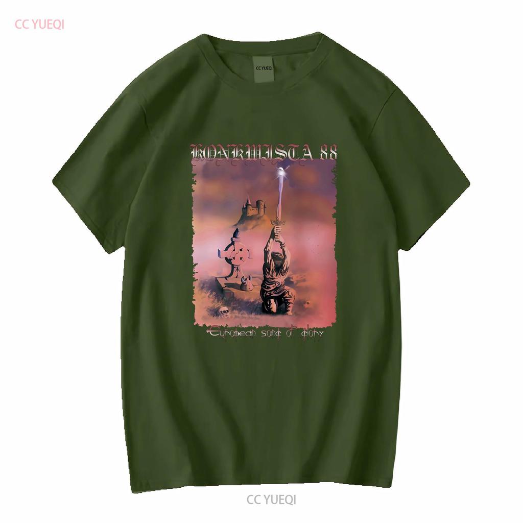 Новая Европейская Песня славы KONKWISTA 88 Классическая Футболка Мужская Женская S 5XL с длинным или коротким рукавом винтажная Стирка Дышащая Стильная