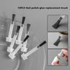 10 шт. одноразовых кистей для лака для ногтей, сменная кисть для флакона с лаком для ногтей, кисть для дизайна ногтей, аппликаторы для жидкости, маникюрные инструменты