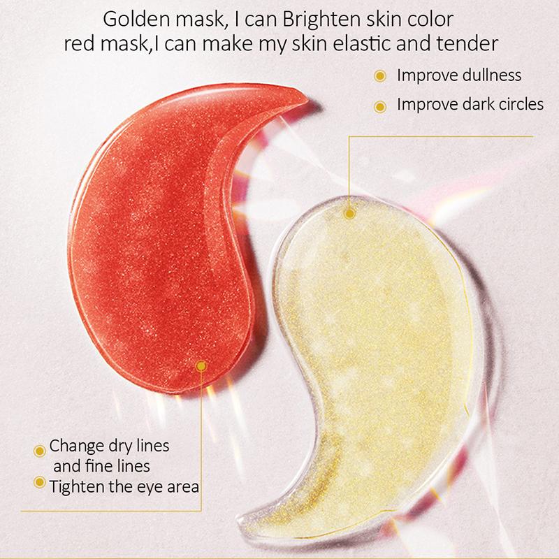 60 шт. Золотая коллагеновая маска для глаз, гель для лица против морщин, Золотая маска для сна, патчи для глаз, икра, эссенция, коллагеновая увлажняющая маска для глаз