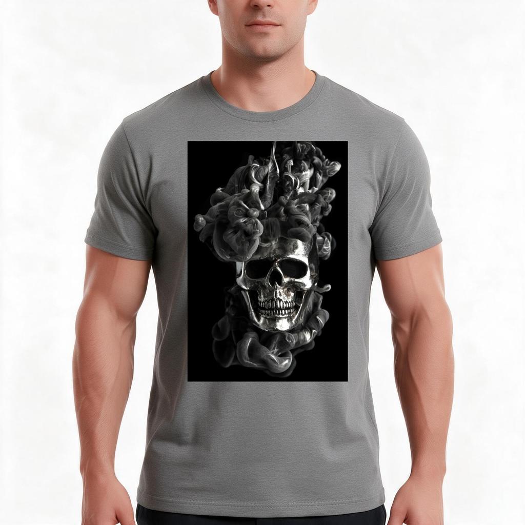 Mrsliquidskull Tshirt Summer Casual Cotton Tee Oversized Streetwear Tops Vintage Graphic Print Loose Fit Short Sleeve