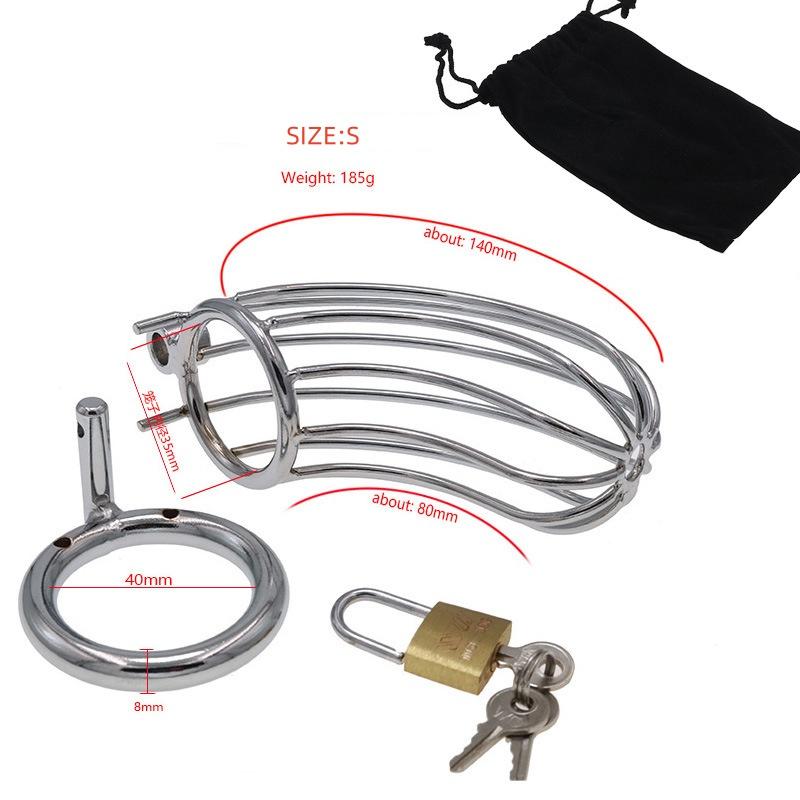 Metal Chastity Lock Device CB Wearing Penis Lock Sex Toy Chastity Lock for Men