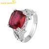 Classic Retro Style Copper Alloy 10*12mm Zircon Ring Ladies Jewelry Wedding Promise Party Gift