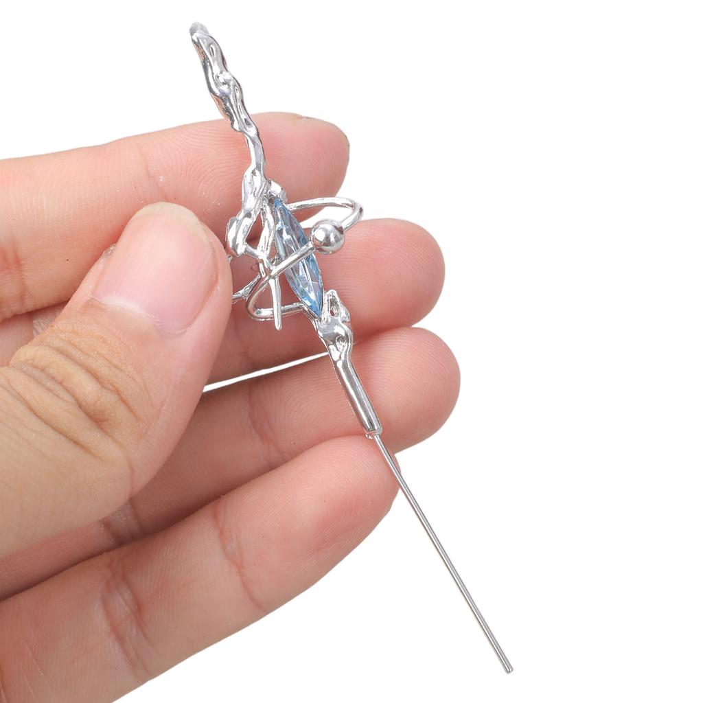 Gothic Dark Aesthetic Piercing Earring Stylish Ear Needle Surround Auricle Diagonal Stud for Nightclub and Party Wear