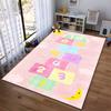 Hopscotch Rug with Sun & Moon Design Non-slip rug suitable for living room and bedroom sofas.
