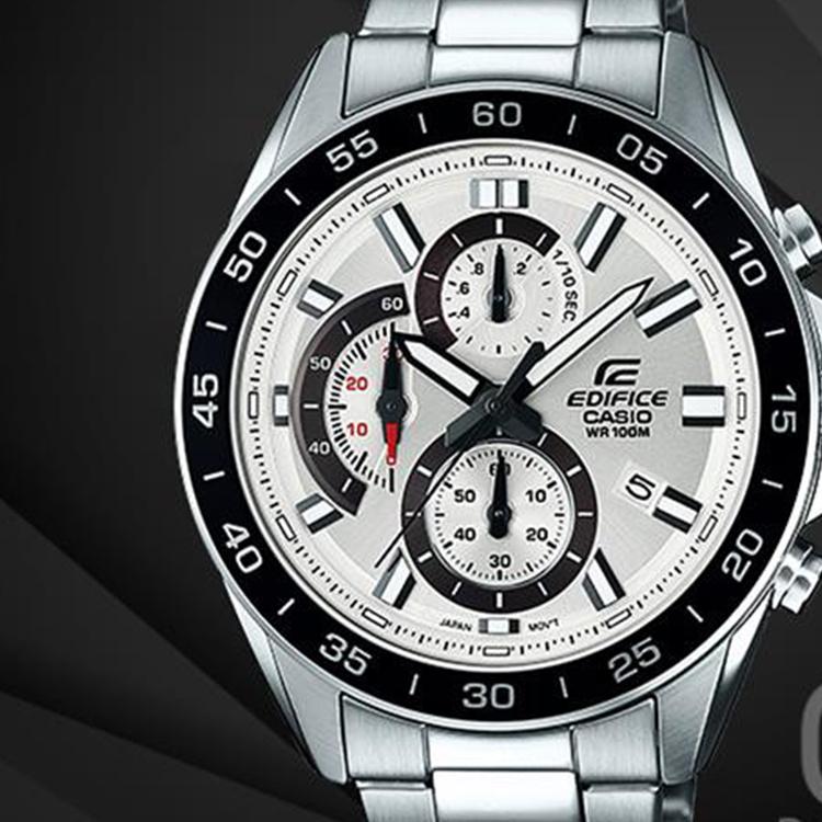 Casio Мужские часы EDIFICE Серебристые EFV-550D-7AV EFV-550D-7AV