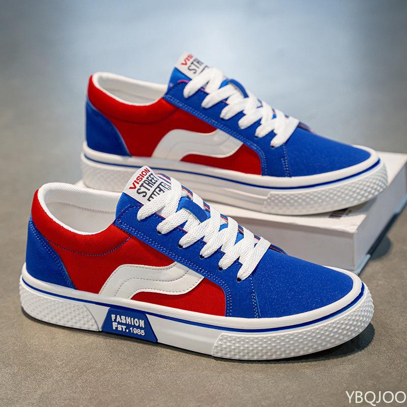 Fashion Men's Spring New Breathable Versatile Soft Soled Casual Sports Shoes Trendy Fashionable Simple Canvas Shoes