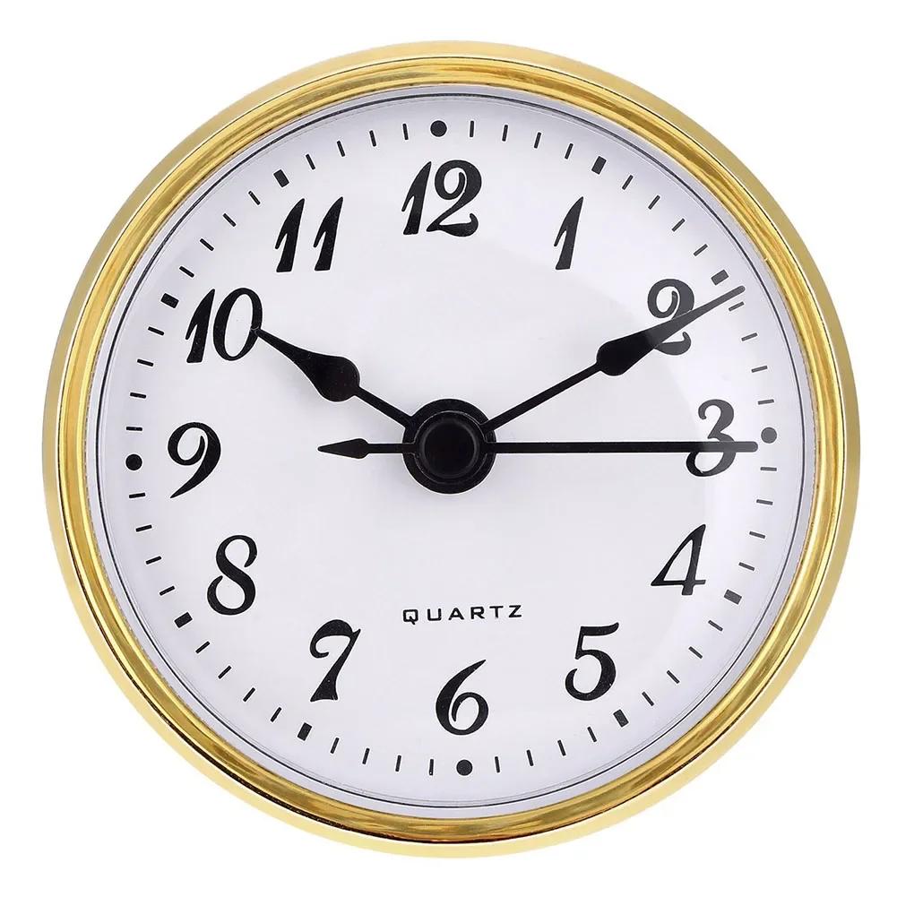 70MM Quartz Clock Inserts Movement Mechanism Replacement With A Back Cover Roman Arabic Numerals Home Decoration