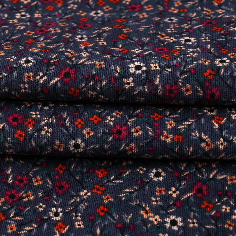 100*150 см винтажный цветочный принт бархатная мягкая вельветовая ткань для самостоятельного изготовления скатерти, платья, детской одежды, штор, сумок, швейной ткани