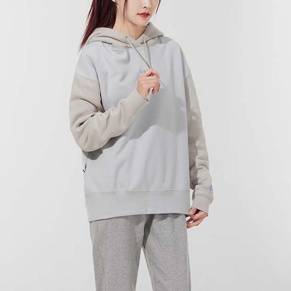 Nike Спортивная одежда с вышитым логотипом цветной блок флисовая толстовка женская толстовка Off-White DO6961-097