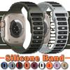 Sport Silicone Band for Apple Watch Straps 45mm 44mm 40mm 42mm 46mm 41mm 49mm 38mm Bracelet for iWatch Series 10 SE 9 8 7 6 5 4 3 Ultra 2 Ultra