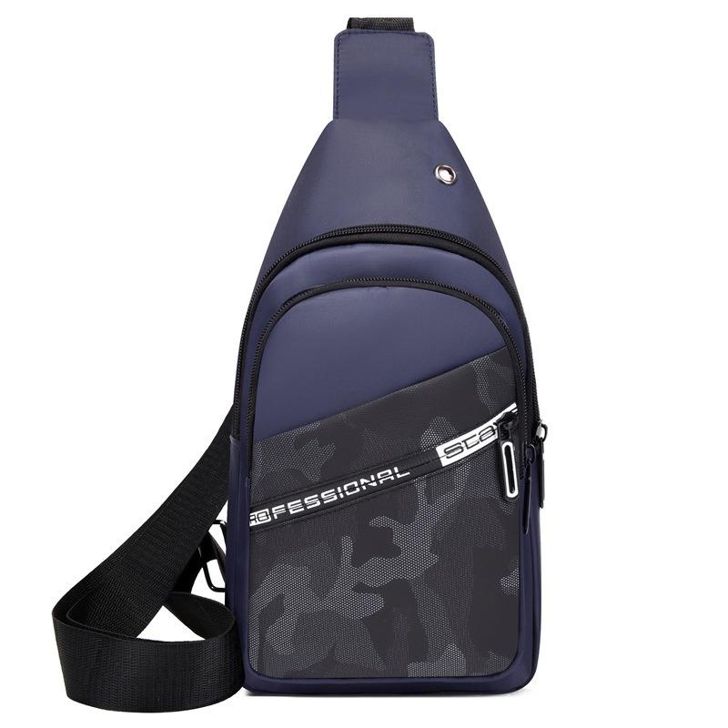 Новая уличная мужская нагрудная сумка, повседневная модная трендовая сумка-мессенджер, камуфляжная нагрудная сумка большой вместимости