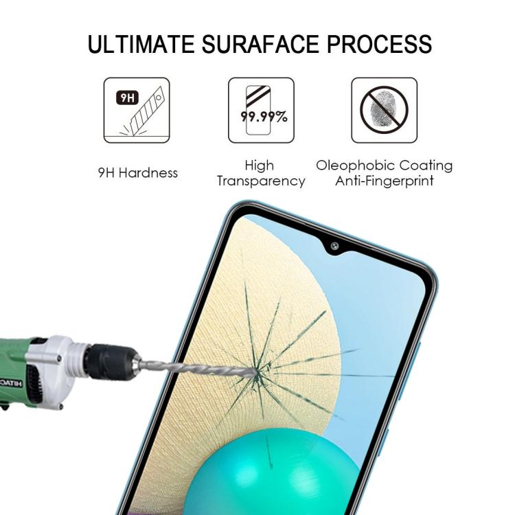 For Samsung Galaxy A02 Full Glue Full Screen Tempered Glass Film
