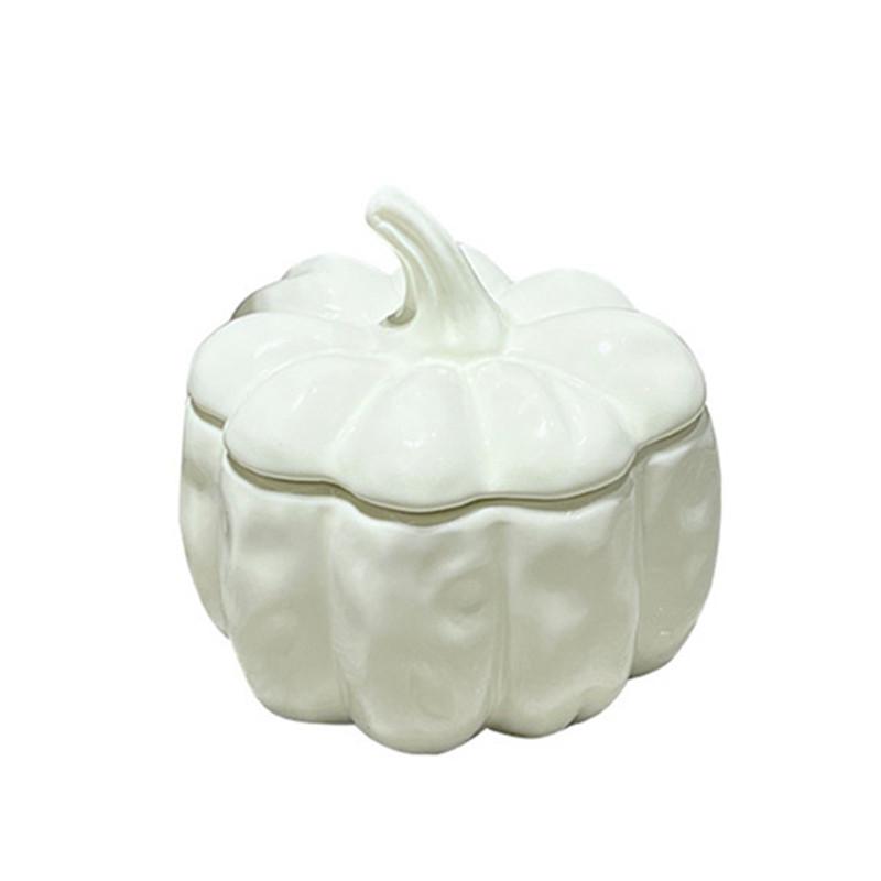 Банка для хранения тыквы Креативная гостиная Настольная банка для хранения закусок и конфет Современный стиль Домашняя кухня Керамический контейнер для хранения