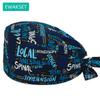 Medical Printed Scrub Cap for Anesthesiologist Cotton Anaesthesia Medical Nursing Hats Woman Man Surgical Caps Operating Room Hat