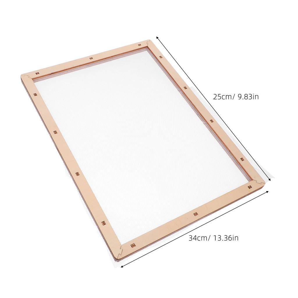 Деревянная рамка с краями (Deckle Screen) 30x40 см Точная форма-рамка для изготовления бумаги DIY Сетка для проектов с бумагой из сушеных цветов