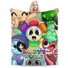 Плед-одеяло Dandys World Game Фланелевый Весна Осень Портативное Теплое Покрывало для Постели Дивана Постельного Белья