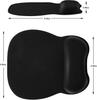 Эргономичный коврик для мыши с поддержкой запястья Коврик для мыши с подставкой для запястья из пены с памятью и нескользящим основанием для компьютерного кафе 9,64 x 8,26 дюйма Офисные настольные аксессуары