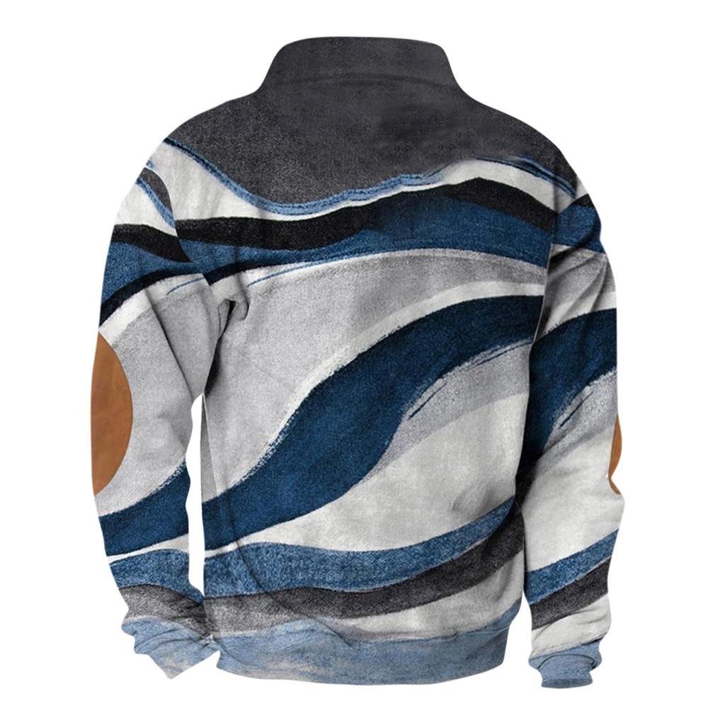 Spring And Men's Standing Collar Sweatshirt Is Outdoor Casual Sweaters Tops