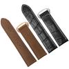 Genuine Leather Watch Band For Hamilton Kaqi Field Aviation  Oris Omega Frosted Folding Buckle Watch Chain 20mm 22mm  Strap