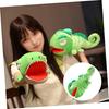 Moving Mouth Hand Puppet, Lizard Plush Hand Puppet Toy for Boys Girls, Early Learning Finger Puppet for Storytelling