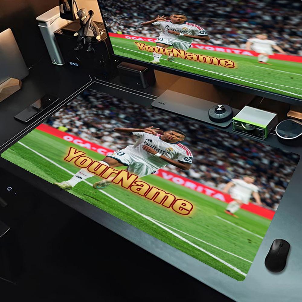 Cristiano Ronaldo Customize Text Mouse Pad Keyboard Mat Hd Print Desk Pad Nonslip Rubber Base Gaming Accessories Ideal Gift For Gamers