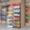 Компактная многоуровневая стойка для снеков и напитков для магазинов шаговой доступности