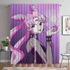 Chibiusa Оконная Штора для Комнаты 2 Панельные Элегантные Шторы Для Комнаты Разделительные Шторы Тюль для Спальни Домашний Интерьер Шторы Гостиная