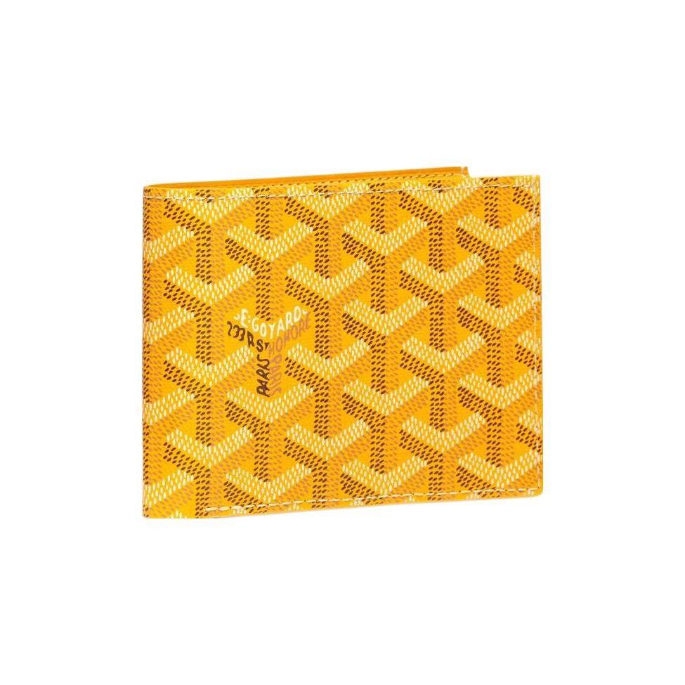 Goyard Складной холщовый и кожаный кошелек с монограммой Victoire, унисекс, черный, синий, зеленый VICTO8PMLTY